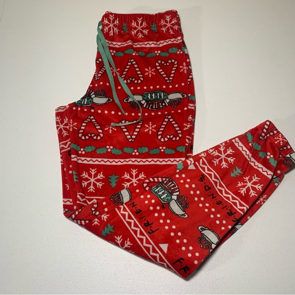 Friends the television series-size S- Christmas pajama pants jogger draw string‎